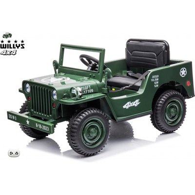Jeep Willys s 2,4G 4x4 1 místný green army