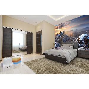 DIMEX ART Самозалепваща се флизелинова фототапета планинска гледка 375 x 250 см