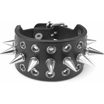 Leather & steel fashion гривна vein ripper spikes - lsf1 129