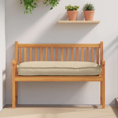 vidaXL Възглавница Бежово 120 x 50 x 12 см Оксфордска тъкан (42001551)