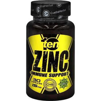 Cvetita Herbal 10/ten Zinc Immune Support, 15 mg, 30 капсули, Cvetita Herbal