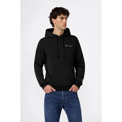 Champion Men’s Fleece Hoodie with Small Embroidered Logo Icons Black