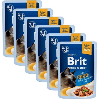 Brit Premium Cat Delicate Fillets in Gravy with Tuna 6 x 85 g