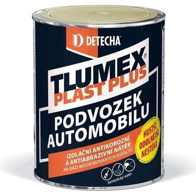DETECHA Tlumex plast plus - asfaltový, antikorózny, izolačný náter - cierny - 17 kg
