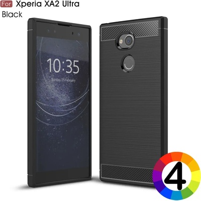 Sony Xperia XA2 Ultra Удароустойчив Carbon Fiber Калъф и Протектор