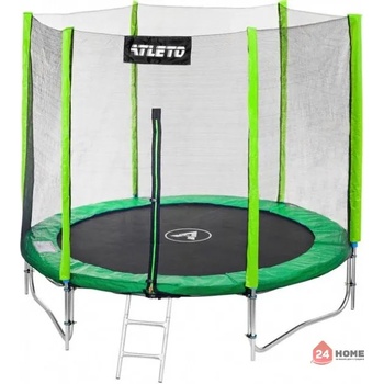 Image 1 of Atleto Батут Atleto комплект зелен 183 см + Вътрешна Мрежа + Стълба