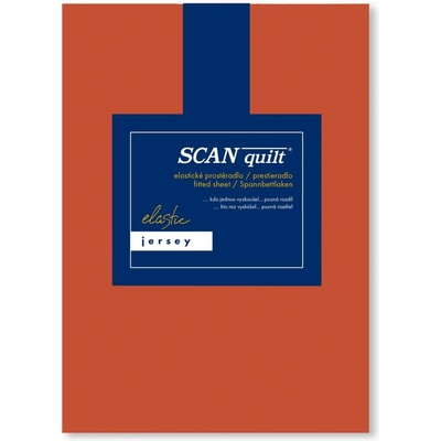 SCANquilt plachta Jersey Elastic Lycra tehlová 180x200