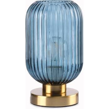 Onli - Настолна лампа DOROTY 1xE27/22W/230V син/златист (OL0353)