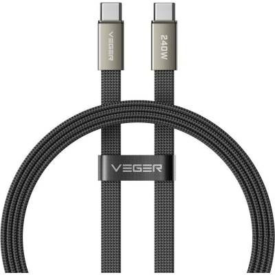 Veger CC2-MTB Type C to Type C PD 5A 240W 1,5m černý