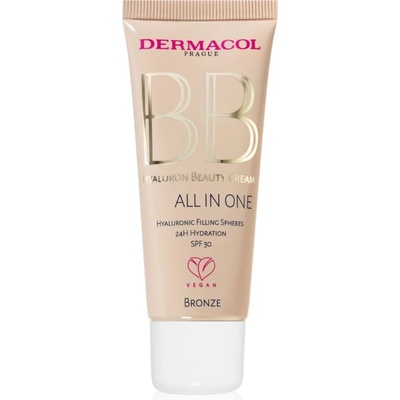 Dermacol Hyaluron Beauty Cream хидратиращ BB крем SPF 30 цвят No. 2 Bronze 30ml