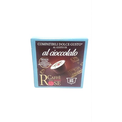 15 бр. капсули caffe delle rose cioccolato съвместими с кафемашини dolce gusto