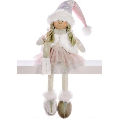 MAGIC HOME Holčička v růžové sukni 33 cm