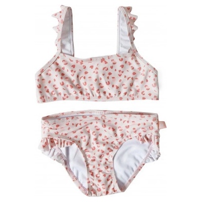 Swim Essentials Bikiny s UPF 50+ Leopard staroružový