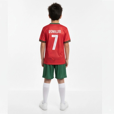 dresyonline futbalový dres Ronaldo Portugal tričko JR červené