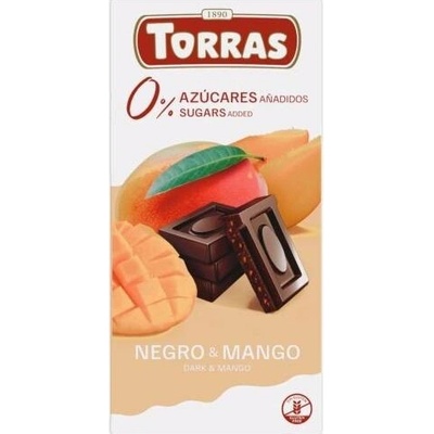 Torras Bezlepková hořká s mangem bez přidaného cukru 75 g