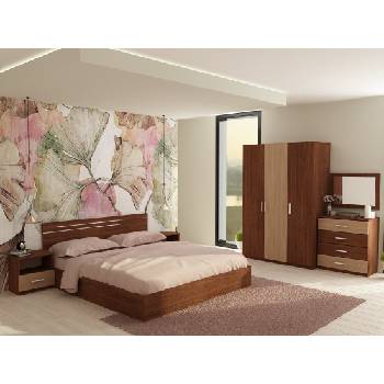 Image 1 of DST Спален комплект за матрак 164/190 Marina-dst, венге и дъб амбер