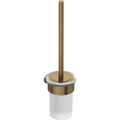 Kludi Vela R WC štětka nástěnná s držákem sklo kartáčovaný bronz 58974N1