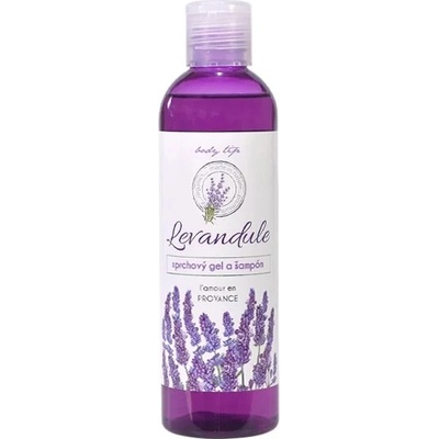VIVACO Sprchový gel a šampon s levandulovým olejem BT Premium 250 ml