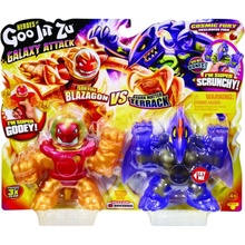 GOO JIT ZU Galaktický útok Série 5 vesus balení SUN FYRE BLAZAGON VS. DARK MATTER TERRACK 12