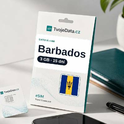 eSIM Barbados 3 GB / 14 dní - Barbados P9UHHY3H1
