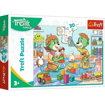 Trefl - Puzzle The happy Trefliks family - 1 - 39 piese