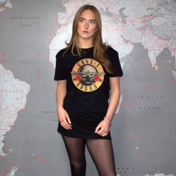 Image 1 of ROCK OFF дамска пижама (нощница) Guns N' Roses - Classic Logo - ROCK OFF - GNRNDR04LG