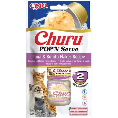 Churu POP'N SERVE tuňák a vločky bonito 2 x 35 g