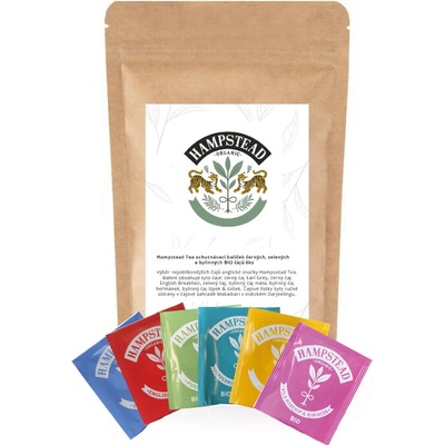 Hampstead Tea ochutnávací balíček bylinných, černých a zelených čajů 6ks