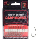 Zfish teflon hooks Curved Shank Barbless vel.6 10 ks