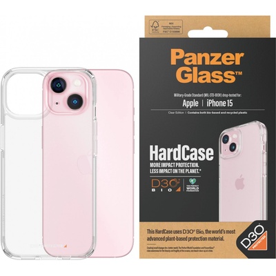Panzer Калъф PanzerGlass - HardCase D3O, iPhone 15, прозрачен (5711724011726)