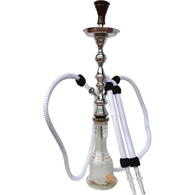 Top Mark Vodní dýmka Fateh bílá NEW 2 hadice 80 cm