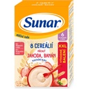 Sunar mliečna kaša s 8 cereáliami jahoda, banán XXL 340 g