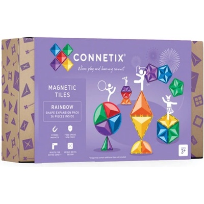 Connetix Rainbow Shape Expansion Pack 36 ks rozšíření