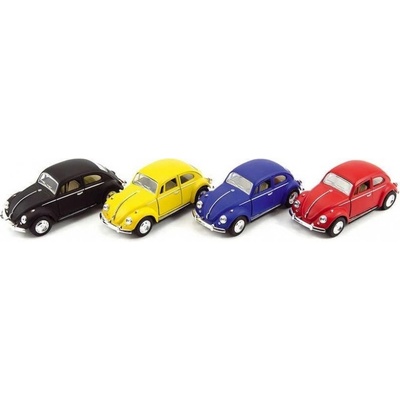 Teddies Klismart Volkswagen Beetle auto na zotrvačník 13cm Červená