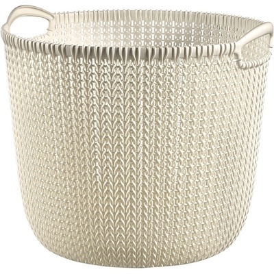 Curver okrúhly kôš na bielizeň KNIT L 30l - krémový /03673-X64