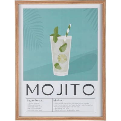 PT LIVING Mojito obraz modrá/zelená/tyrkysová