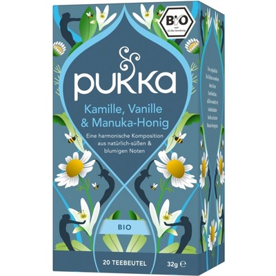 Pukka Herbs Ajurvédský Bio bylinkový čaj Kamilka Vanilka se sladkou chutí Manuka medu 20 ks