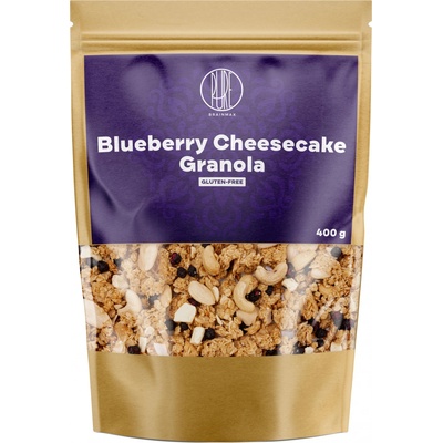 BrainMax Pure Blueberry Cheesecake Granola Borůvky a Bílá čokoláda 400 g – Zboží Dáma