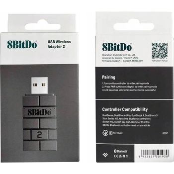 8BitDo USB Wireless Adapter 2 Black