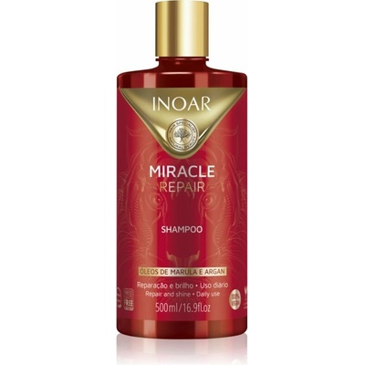 INOAR Miracle Repair regeneračný šampón pre slabé a poškodené vlasy 500 ml