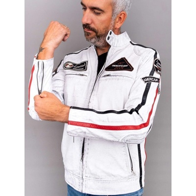 Max Original Leather pánska kožená bunda JLI crust white Crust white