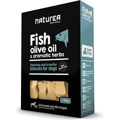 Naturea Keksíky Ryba, olivový olej a bylinky 140 g