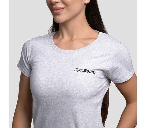 GymBeam Dámske tričko Basic Heather Grey
