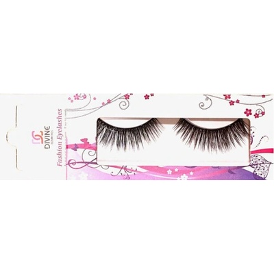 DIVINE cosmetics EL41 Umelé riasy s 1 g priehľadným lepidlom