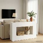 vidaXL Console Table Бяло 101 x 29 x 74 cm Инженерна дървесина (899861)
