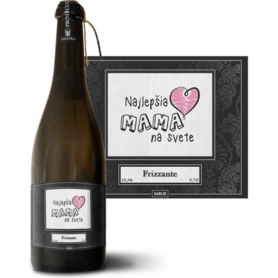 Sablio Najlepšia mama na svete Prosecco biele suché šumivé víno 10,5 % 0,75 l (holá fľaša)