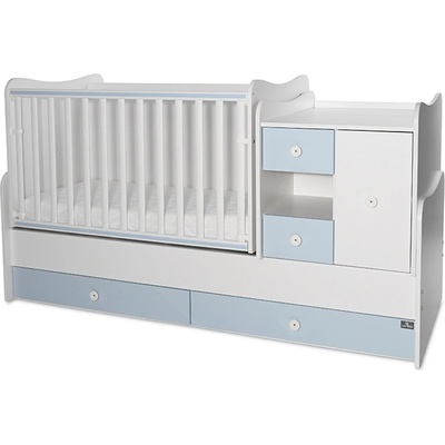 Lorelli Бебешко легло LORELLI MiniMax 190/72 см бяло Baby Blue (10150500039A)