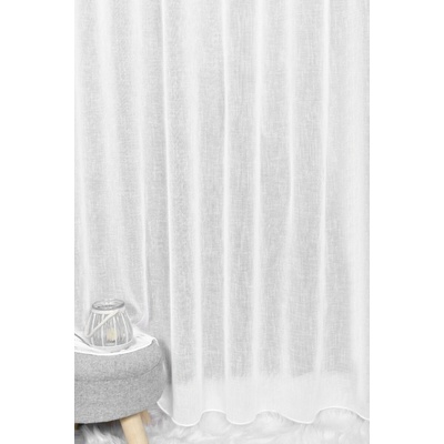 Záclona markizeta plain, Reindrop s olovkom metráž, biela 250 cm