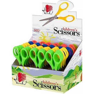 Školské nožnice ICO Süni, zaoblené, 13 cm, rôzne farby 7440056001