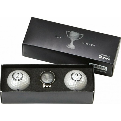 Volvik Champion Box Solice 2 Pack Golf Balls Plus Ball Marker